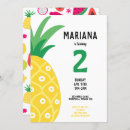Search for tutti frutti birthday invitations Pineapple