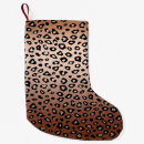 Search for leopard print christmas stockings Black