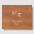 Search for leather guest books Simple