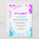 Search for purple and turquoise baby shower invitations For her
