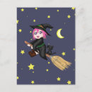 Search for cute witch postcards Broom