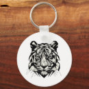 Search for fierce rounded key rings Tiger