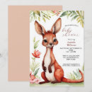 Search for australian animals invitations Kangaroo