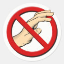 Search for no touching stickers Hands off