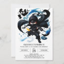 Search for ninja warrior birthday invitations Kids