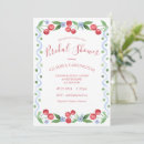 Search for red bridal shower invitations Cherries
