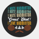Search for i love badminton stickers Player