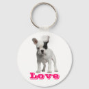 Search for love french bulldog key rings Puppy