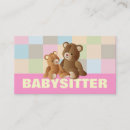 Search for babysitting business cards Care