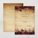Search for parchment cards invites Floral