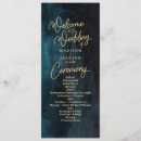 Search for navy and gold wedding programmes Glam