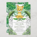Search for lion christening invitations Safari