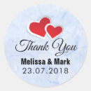 Search for 2 hearts wedding stickers Elegant