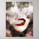 Search for woman with red lips posters Smoke