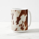 Search for brown cowboy mugs Cowhide