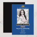 Search for blue and gold graduation invitations Picture