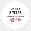 Search for fifth anniversary wedding stickers Couple