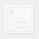 Search for sage wedding napkins Classic