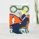 Search for vintage black cat christmas cards Kitten