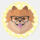 Search for dog in glasses stickers Hipster