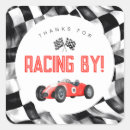 Search for red race car stickers Boy birthday party
