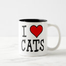 Search for i heart cats mugs Feline