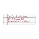 Search for lined paper return address labels Graduation