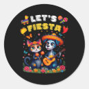 Search for sugar skull cat stickers Colourful background