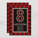 Search for red and black plaid invitations Chequered