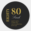 Search for black white gold birthday stickers Elegant
