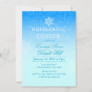 Search for winter rehearsal dinner invitations Snowflakes