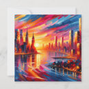 Search for flat skyscraper invitations Sunset