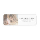 Search for photo return address labels wedding stickers Typography