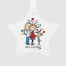 Search for three girls christmas tree decorations Family of three