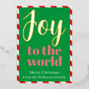 Search for joy to the world christmas cards Red and white
