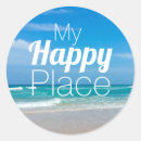 Search for my happy place stickers Beach