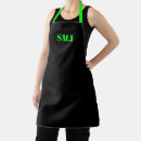Search for black and green aprons Modern