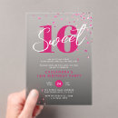 Search for stylish sweet 16 invitations Sparkle