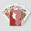 Search for lady playing cards Feminine