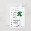 Search for four note cards Four leaf clover