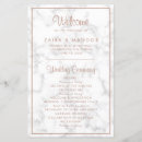 Search for rose gold wedding programs Elegant