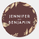 Search for gold fall wedding stickers Burgundy