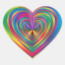 Search for rainbow hearts stickers Psychedelic
