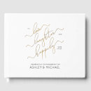 Search for black gold wedding guest books Simple