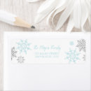 Search for winter onederland return address labels Silver
