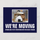 Search for cat moving announcement cards Funny