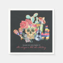 Search for sugar skull napkins Skeleton