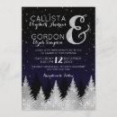 Search for winter wonderland wedding invitations Pine trees