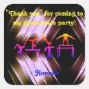 Search for gymnastics thank you stickers Birthday