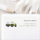 Search for farm tractor return address labels Birthday